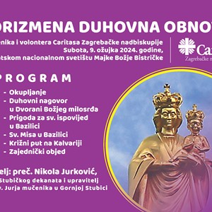 Korizmena duhovna obnova za zaposlenike i volontere Caritasa Zagrebačke nadbiskupije 